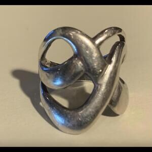 Unique Sterling Silver Statement Ring